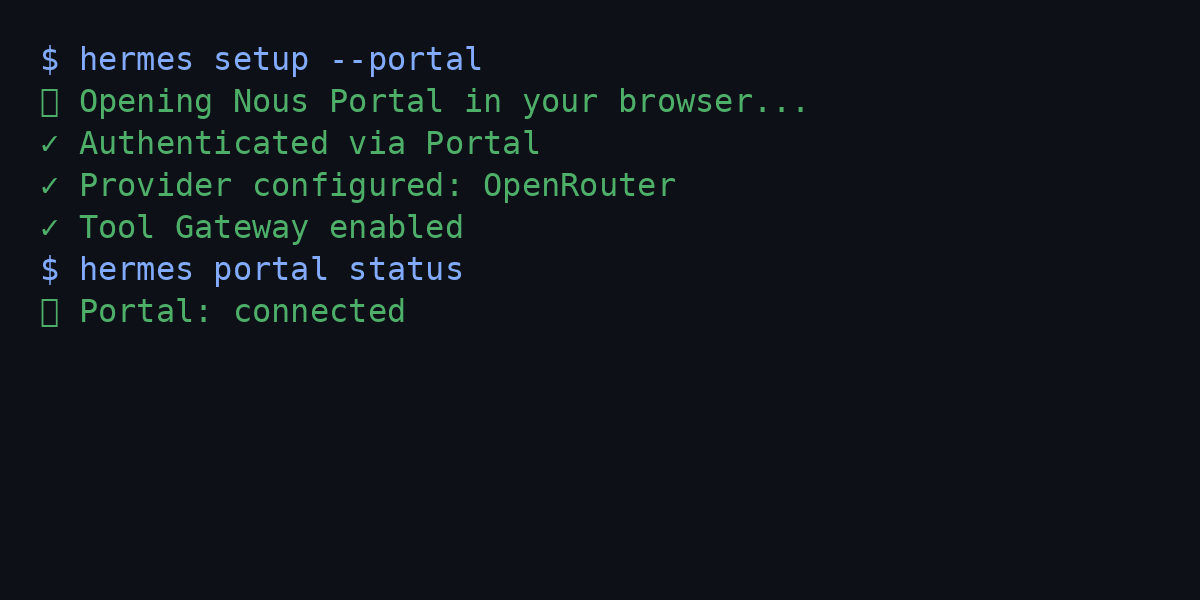 Nous Portal 一键设置(可选)
